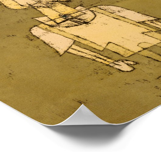 Geist eines Genius von Paul Klee Poster (Ecke)