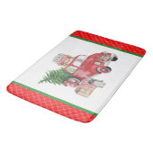 Geist eines Landes Weihnachtsbaum Badematte (Schrägansicht)