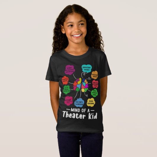 Geist eines Theaters Kind Funny Musical Theater Sc T-Shirt (Vorne ganz)