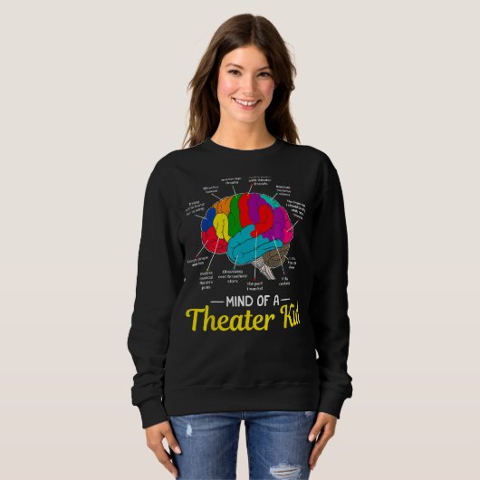 Geist eines Theaters Kind Gehirn Musical Theater G Sweatshirt (Vorne ganz)