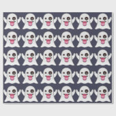 Geist emoji geschenkpapier (Flach)