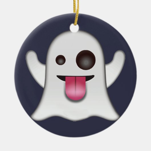 Geist emoji keramik ornament (Vorne)