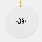 Geist-Flaschen-Aquarell Keramikornament (Hinten)