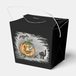Geist, Fledermaus und Katze, Frohes Halloween! Geschenkschachtel