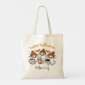 Geist Frohes Halloween Süßigkeiten Tragetasche (Rückseite)