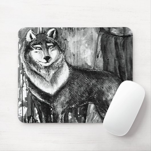 Geist-Führer-Wolf Mousepad (Mit Mouse)