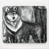 Geist-Führer-Wolf Mousepad (Vorne)
