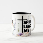 Geist führt mich Moderne Blume Zweifarbige Tasse (VorderseiteRechts)