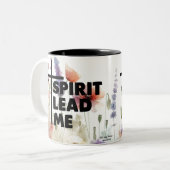 Geist führt mich Moderne Blume Zweifarbige Tasse (Vorderseite Links)