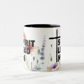 Geist führt mich Moderne Blume Zweifarbige Tasse (Mittel)