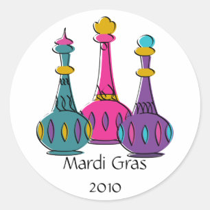 Geist füllt 2010 ab runder aufkleber