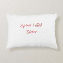 Geist gefüllt Schwester Akzent Pillow