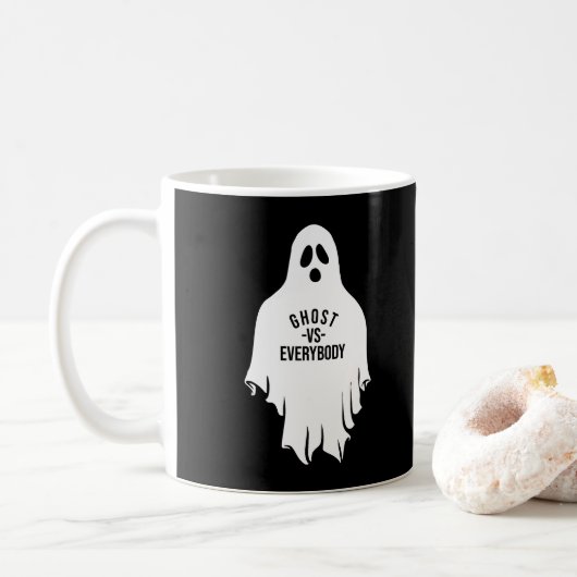 Geist gegen Jedermann Kaffeetasse (Mit Donut)