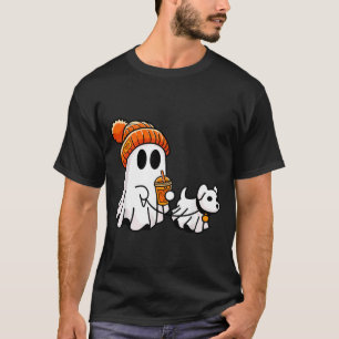 Geist gehender Hund lustiges Halloween-Kostüm T-Shirt