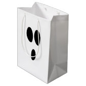 Geist-Gesicht Mittlere Geschenktüte (Rückseite Schrägansicht)