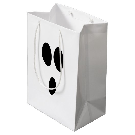 Geist-Gesicht Mittlere Geschenktüte (Rückseite Schrägansicht)