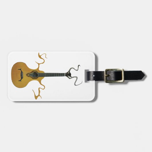 Geist-Gitarre Gepäckanhänger (Vorderseite horizontal)