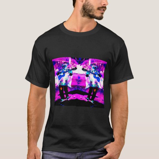 Geist-Gitarrespieler-Musik T-Shirt (Vorderseite)