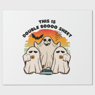 Geist Halloween Kostüm Lustiger Boo Geschenkpapier