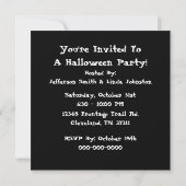 Geist-Halloween-Party-Einladung Einladung (Rückseite)