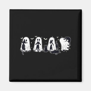 Geist hält schwarze Katze Halloween schwarze Katze Magnet