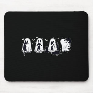 Geist hält schwarze Katze Halloween schwarze Katze Mousepad