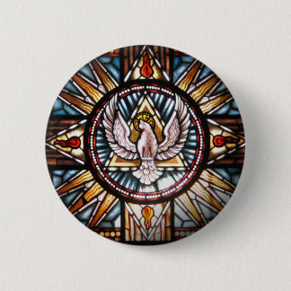 Geist Heiliger Kirchenfenster Button