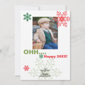 Geist helle Foto-Karte machen Feiertagskarte (Rückseite)