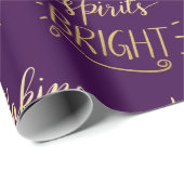 Geist helles Goldskript | kopieren lassen lila Geschenkpapier (Rolleneckpunkt)