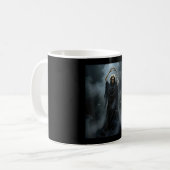 Geist-Herz-Hände Muttertag-Blumen-Schädel-Blumen Kaffeetasse (Vorderseite Links)
