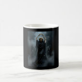 Geist-Herz-Hände Muttertag-Blumen-Schädel-Blumen Kaffeetasse (Mittel)