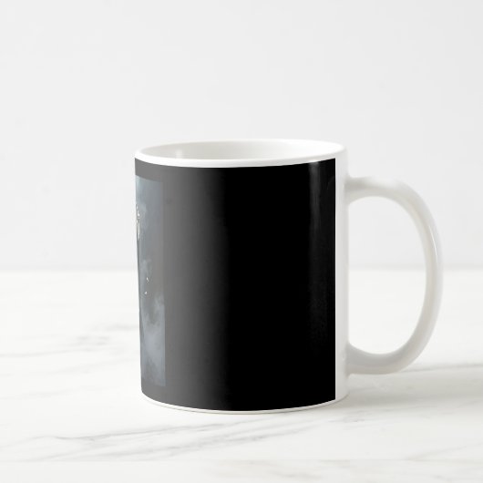 Geist-Herz-Hände Muttertag-Blumen-Schädel-Blumen Kaffeetasse (Rechts)