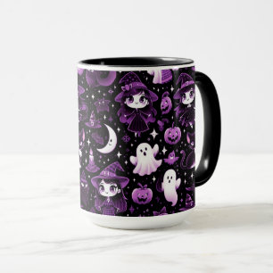 Geist, Hexen, Schwarze Katzen, Fledermäuse und Mon Tasse