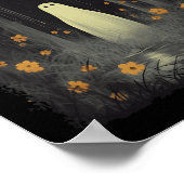 Geist im Blumenwald Halloween gotische Spookie Poster (Ecke)