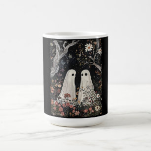 Geist im Blumenwald Halloween Gruselige Jahreszeit Kaffeetasse