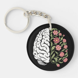 Geist im Blut: Das Gleichgewicht von Logik und Nat Schlüsselanhänger