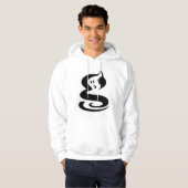Geist im Code – gepixelter Geist Hoodie (Vorne ganz)