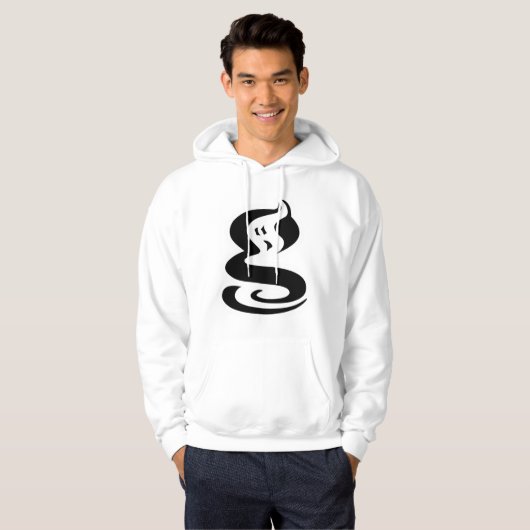 Geist im Code – gepixelter Geist Hoodie (Vorne ganz)