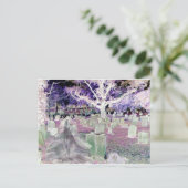 Geist im Friedhof Postkarte (Stehend Vorderseite)