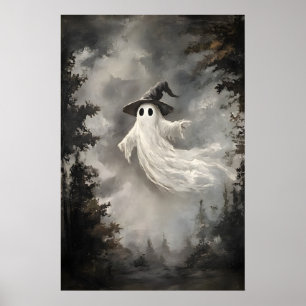 Geist im Herbstwald-Druck, Geist Whimsical Dark Poster