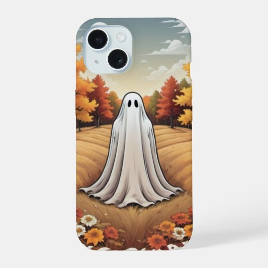 Geist im Herbstwald iPhone 15 Hülle (Rückseite)
