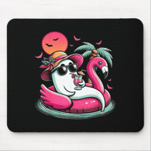 Geist im Rettungsring Flamingo auf einem ol Schwim Mousepad