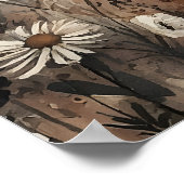 Geist im Wald mit Blume, Dark Academia Poster (Ecke)