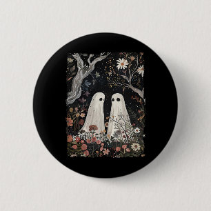Geist in der Blume Forest Halloween heilige Jahres Button