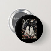 Geist in der Blume Forest Halloween heilige Jahres Button (Vorne & Hinten)