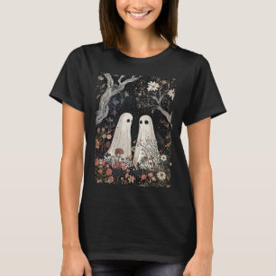 Geist in der Blume Forest Halloween heilige Jahres T-Shirt