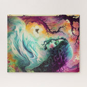 Geist in der Forest Fantasy Art Puzzle (Horizontal)
