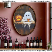 Geist in der Halloween-Bar EA2L Decoupage Seidenpapier