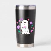 Geist in einem Blumengarten Thermobecher (Vorderseite)