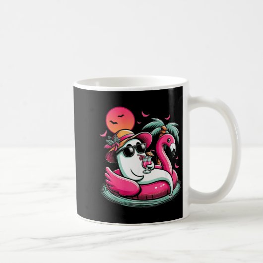 Geist in Lebensretter Flamingo auf einem ol Float Kaffeetasse (Rechts)